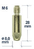 Stromdüse E-Cu Ni, M6x28mm, ø1,0