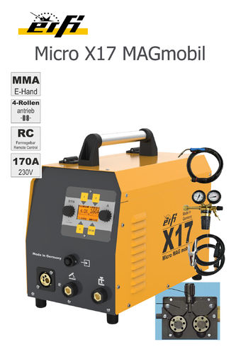 Erfi MIG-MAG Schweißanlage Micro x17 MAGmobil mit Zubehör