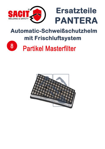 Partikel Masterfilter f. SACIT PANTERA Frischluftsystem