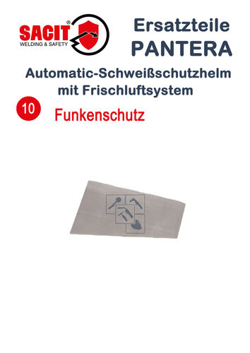 Funkenschutzgitter f. SACIT PANTERA Frischluftsystem