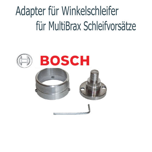Adapter f. MultiBrax Vorsätze f. Bosch-Winkelschleifer 125er