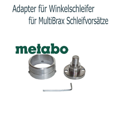 Adapter f. MultiBrax Vorsätze f. Metabo-Winkelschleifer 125er