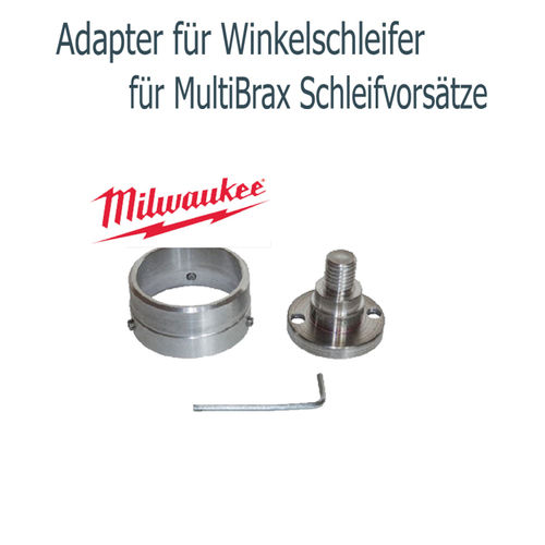 Adapter f. MultiBrax Vorsätze f. Milwaukee-Winkelschleifer 125er