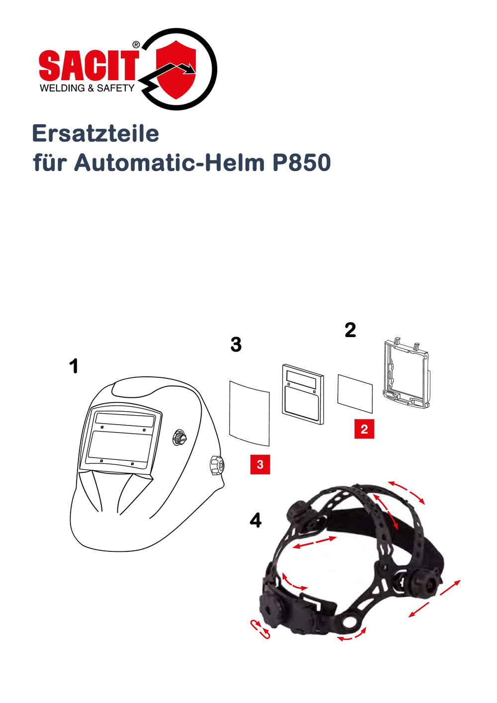 SACIT-Ersatzteile-Automatic-Helm-P850-1000