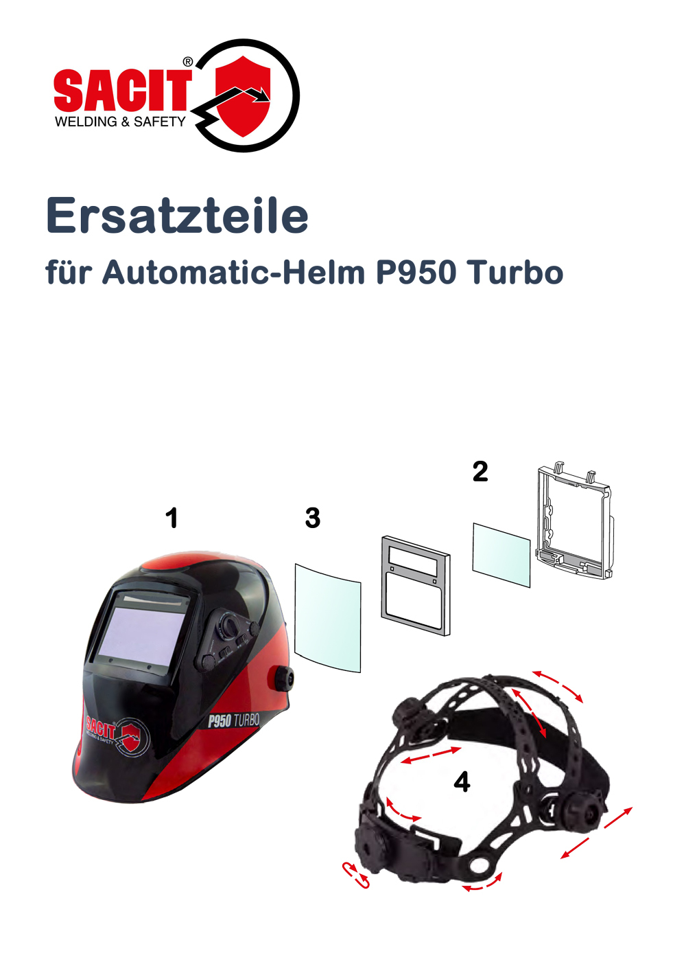 SACIT-Ersatzteile-Automatic-Helm-P950-Turbo-1000
